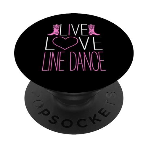 Line Dance Country Western Live Liebe Line Dance PopSockets Klebender PopGrip Line Dance Country Western Live Liebe Line Dance PopSockets Klebender PopGrip von Funny Line Dancing Gifts