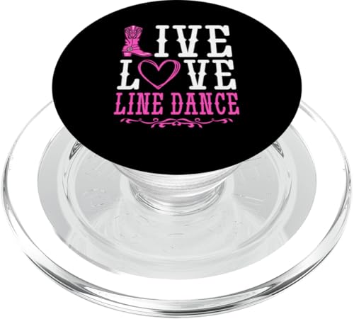 Line Dance Country Western Live Liebe Line Dance PopSockets PopGrip für MagSafe Line Dance Country Western Live Liebe Line Dance PopSockets PopGrip für MagSafe von Funny Line Dancing Gifts