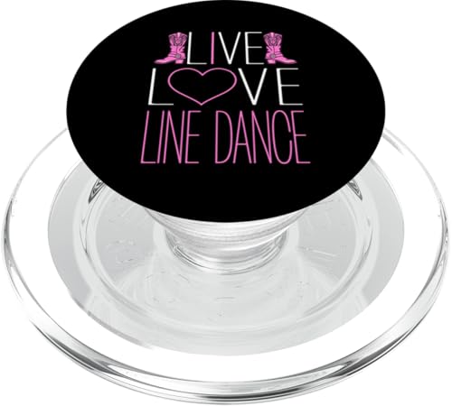 Line Dance Country Western Live Liebe Line Dance PopSockets PopGrip für MagSafe Line Dance Country Western Live Liebe Line Dance PopSockets PopGrip für MagSafe von Funny Line Dancing Gifts