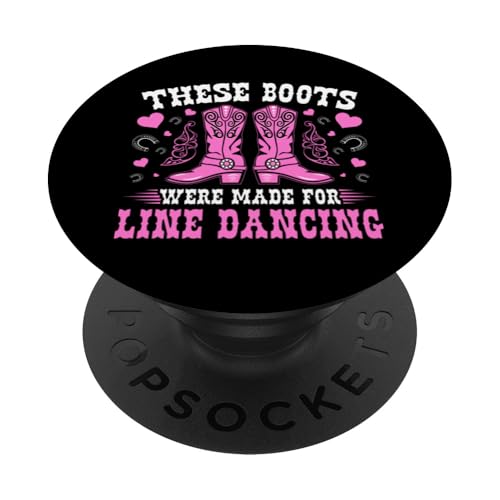 Line Dance Country Westernstiefel für Line Dancing PopSockets Klebender PopGrip Line Dance Country Westernstiefel für Line Dancing PopSockets Klebender PopGrip von Funny Line Dancing Gifts