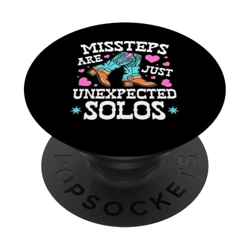 Line Dance Fehltritte Country Western Line Dance PopSockets Klebender PopGrip Line Dance Fehltritte Country Western Line Dance PopSockets Klebender PopGrip von Funny Line Dancing Gifts