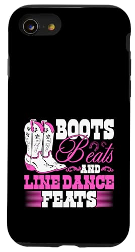 Line Dancing Country-Westernstiefel schlagen Line Dance-Kunststücke Hülle für iPhone SE (2020) / 7 / 8 von Funny Line Dancing Gifts