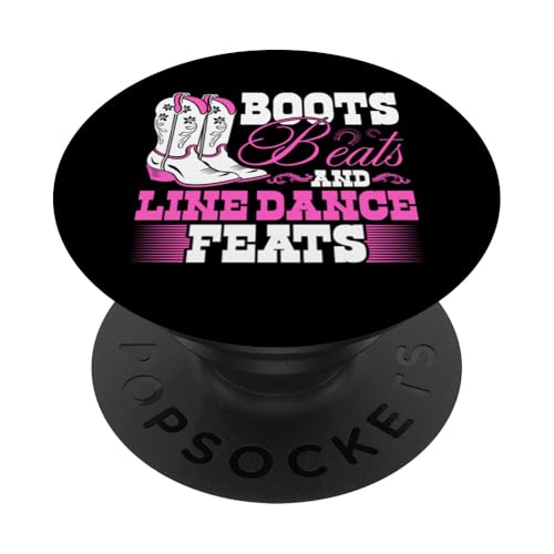 Line Dancing Country-Westernstiefel schlagen Line Dance-Kunststücke PopSockets Klebender PopGrip Line Dancing Country-Westernstiefel schlagen Line Dance-Kunststücke PopSockets Klebender PopGrip von Funny Line Dancing Gifts