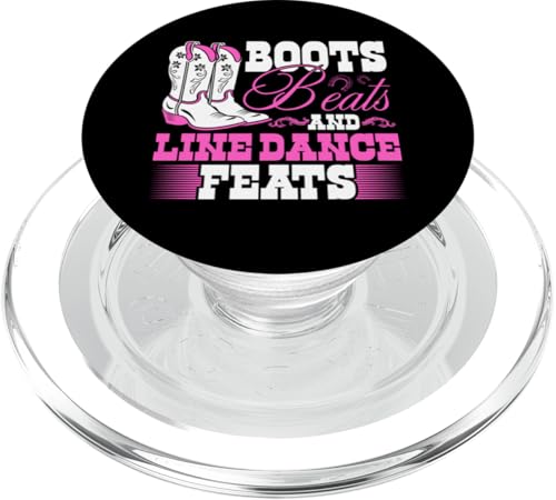 Line Dancing Country-Westernstiefel schlagen Line Dance-Kunststücke PopSockets PopGrip für MagSafe Line Dancing Country-Westernstiefel schlagen Line Dance-Kunststücke PopSockets PopGrip für MagSafe von Funny Line Dancing Gifts