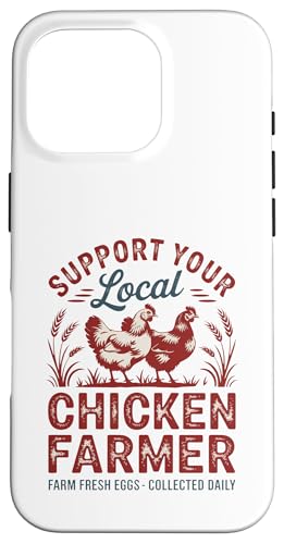 Classic Unterstützen Sie Ihren lokalen Hühnerzüchter - Farm Fresh Eggs Hülle für iPhone 16 Pro von Funny Local Chicken Farmer Retro Funny Chicken