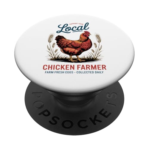 Classic Unterstützen Sie Ihren lokalen Hühnerzüchter - Farm Fresh PopSockets Klebender PopGrip Classic Unterstützen Sie Ihren lokalen Hühnerzüchter - Farm Fresh PopSockets Klebender PopGrip von Funny Local Chicken Farmer Retro Funny Chicken