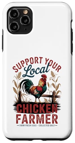 Farm Fresh Eggs - Lustiger Hühnerliebhaber im Retro-Stil Hülle für iPhone 11 Pro Max von Funny Local Chicken Farmer Retro Funny Chicken