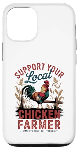 Farm Fresh Eggs - Lustiger Hühnerliebhaber im Retro-Stil Hülle für iPhone 12/12 Pro von Funny Local Chicken Farmer Retro Funny Chicken