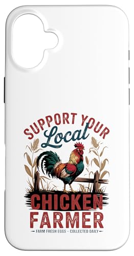 Farm Fresh Eggs - Lustiger Hühnerliebhaber im Retro-Stil Hülle für iPhone 16 Plus von Funny Local Chicken Farmer Retro Funny Chicken
