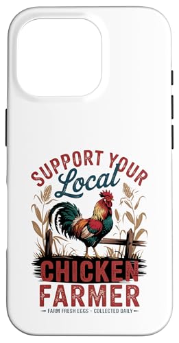Farm Fresh Eggs - Lustiger Hühnerliebhaber im Retro-Stil Hülle für iPhone 16 Pro von Funny Local Chicken Farmer Retro Funny Chicken