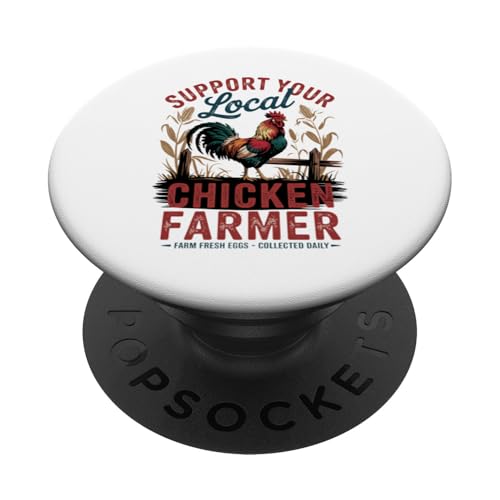 Farm Fresh Eggs - Lustiger Hühnerliebhaber im Retro-Stil PopSockets Klebender PopGrip Farm Fresh Eggs - Lustiger Hühnerliebhaber im Retro-Stil PopSockets Klebender PopGrip von Funny Local Chicken Farmer Retro Funny Chicken