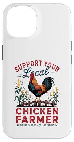 Fresh Eggs Daily - Local Chicken Keeper Vintage Farm Hülle für iPhone 14 von Funny Local Chicken Farmer Retro Funny Chicken