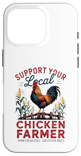 Fresh Eggs Daily - Local Chicken Keeper Vintage Farm Hülle für iPhone 16 Pro von Funny Local Chicken Farmer Retro Funny Chicken