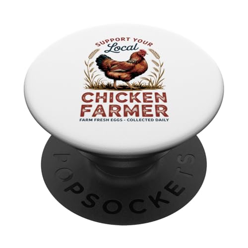 Lokaler Eierhändler Retro Huhn Funny Farmer - Huhn PopSockets Klebender PopGrip Lokaler Eierhändler Retro Huhn Funny Farmer - Huhn PopSockets Klebender PopGrip von Funny Local Chicken Farmer Retro Funny Chicken