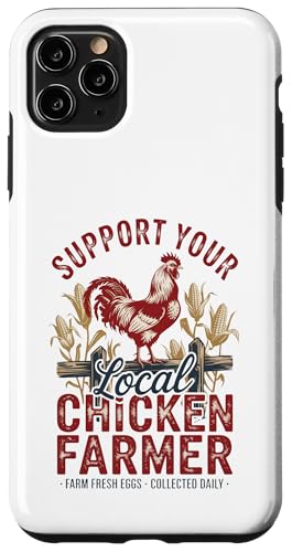Unterstützen Sie Ihren lokalen Eierbauer – Hinterhof-Hen-Leben – Huhn Hülle für iPhone 11 Pro Max Unterstützen Sie Ihren lokalen Eierbauer – Hinterhof-Hen-Leben – Huhn Hülle für iPhone 11 Pro Max von Funny Local Chicken Farmer Retro Funny Chicken