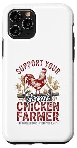 Unterstützen Sie Ihren lokalen Eierbauer – Hinterhof-Hen-Leben – Huhn Hülle für iPhone 11 Pro Unterstützen Sie Ihren lokalen Eierbauer – Hinterhof-Hen-Leben – Huhn Hülle für iPhone 11 Pro von Funny Local Chicken Farmer Retro Funny Chicken
