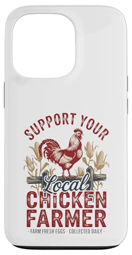 Unterstützen Sie Ihren lokalen Eierbauer – Hinterhof-Hen-Leben – Huhn Hülle für iPhone 13 Pro Unterstützen Sie Ihren lokalen Eierbauer – Hinterhof-Hen-Leben – Huhn Hülle für iPhone 13 Pro von Funny Local Chicken Farmer Retro Funny Chicken