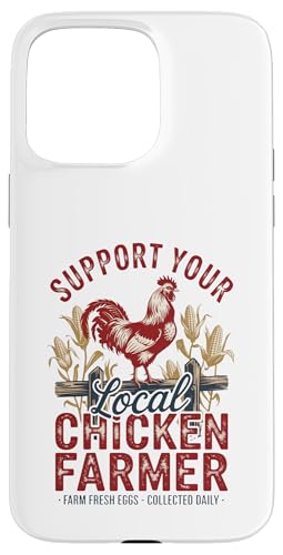 Unterstützen Sie Ihren lokalen Eierbauer – Hinterhof-Hen-Leben – Huhn Hülle für iPhone 15 Pro Max Unterstützen Sie Ihren lokalen Eierbauer – Hinterhof-Hen-Leben – Huhn Hülle für iPhone 15 Pro Max von Funny Local Chicken Farmer Retro Funny Chicken