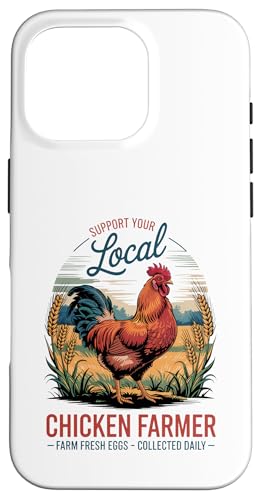 Vintage Unterstützen Sie Ihren lokalen Hühnerzüchter - Farm Fresh Eggs Hülle für iPhone 16 Pro Vintage Unterstützen Sie Ihren lokalen Hühnerzüchter - Farm Fresh Eggs Hülle für iPhone 16 Pro von Funny Local Chicken Farmer Retro Funny Chicken
