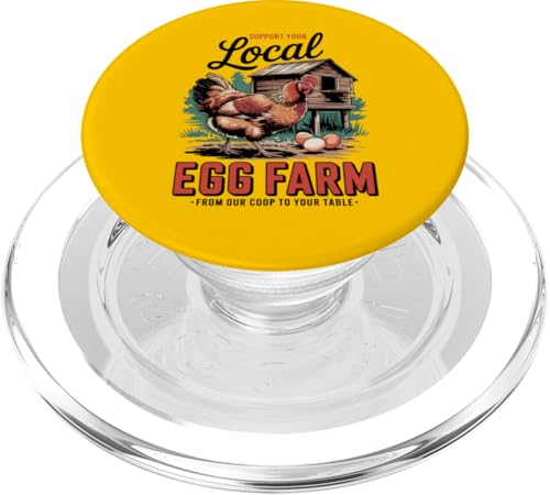 Backyard Egg Farmer Pride - Rustic Homestead Chicken PopSockets PopGrip für MagSafe Backyard Egg Farmer Pride - Rustic Homestead Chicken PopSockets PopGrip für MagSafe von Funny Local Egg Farmer Retro Funny Chicken