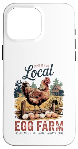 Cluck Yeah I'm Local - Retro Huhn Support Small Farms Hülle für iPhone 16 Pro Max Cluck Yeah I'm Local - Retro Huhn Support Small Farms Hülle für iPhone 16 Pro Max von Funny Local Egg Farmer Retro Funny Chicken