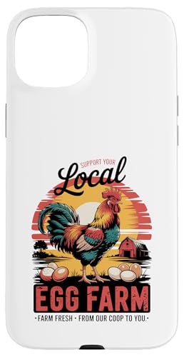 Cluckin' Local - Proud Local Egg Farmer - Huhn Hülle für iPhone 15 Plus Cluckin' Local - Proud Local Egg Farmer - Huhn Hülle für iPhone 15 Plus von Funny Local Egg Farmer Retro Funny Chicken