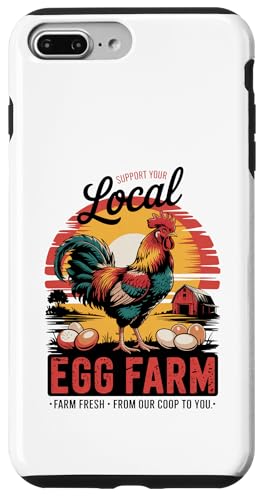 Cluckin' Local - Proud Local Egg Farmer - Huhn Hülle für iPhone 7 Plus/8 Plus Cluckin' Local - Proud Local Egg Farmer - Huhn Hülle für iPhone 7 Plus/8 Plus von Funny Local Egg Farmer Retro Funny Chicken