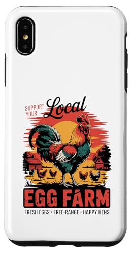 Farm Fresh and Local - Vintage Egg Farm Chicken Hülle für iPhone XS Max Farm Fresh and Local - Vintage Egg Farm Chicken Hülle für iPhone XS Max von Funny Local Egg Farmer Retro Funny Chicken