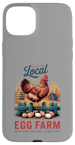 Farm to Table Eggs - Local Hen Supporter Vintage Look Hülle für iPhone 15 Plus Farm to Table Eggs - Local Hen Supporter Vintage Look Hülle für iPhone 15 Plus von Funny Local Egg Farmer Retro Funny Chicken