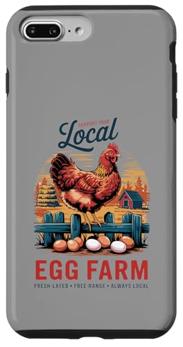Farm to Table Eggs - Local Hen Supporter Vintage Look Hülle für iPhone 7 Plus/8 Plus Farm to Table Eggs - Local Hen Supporter Vintage Look Hülle für iPhone 7 Plus/8 Plus von Funny Local Egg Farmer Retro Funny Chicken