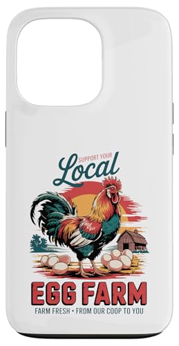 Freilandhennleben - Bauernhoffrisches Ei Hülle für iPhone 13 Pro Freilandhennleben - Bauernhoffrisches Ei Hülle für iPhone 13 Pro von Funny Local Egg Farmer Retro Funny Chicken
