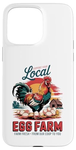 Freilandhennleben - Bauernhoffrisches Ei Hülle für iPhone 15 Pro Max Freilandhennleben - Bauernhoffrisches Ei Hülle für iPhone 15 Pro Max von Funny Local Egg Farmer Retro Funny Chicken
