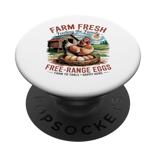 Homestead Life Pride - Bauernhoffrische Eier für die Familie PopSockets Klebender PopGrip Homestead Life Pride - Bauernhoffrische Eier für die Familie PopSockets Klebender PopGrip von Funny Local Egg Farmer Retro Funny Chicken