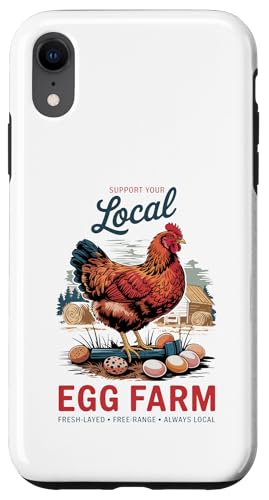 Hühnerflüsterer Design - für Hinterhofbauern und Hühner Hülle für iPhone XR Hühnerflüsterer Design - für Hinterhofbauern und Hühner Hülle für iPhone XR von Funny Local Egg Farmer Retro Funny Chicken