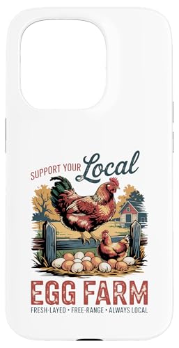 Laid with Love - Backyard Chicken Keeper Farmstead Pride Hülle für iPhone 15 Pro Laid with Love - Backyard Chicken Keeper Farmstead Pride Hülle für iPhone 15 Pro von Funny Local Egg Farmer Retro Funny Chicken