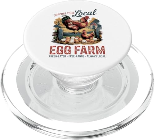 Laid with Love - Backyard Chicken Keeper Farmstead Pride PopSockets PopGrip für MagSafe Laid with Love - Backyard Chicken Keeper Farmstead Pride PopSockets PopGrip für MagSafe von Funny Local Egg Farmer Retro Funny Chicken