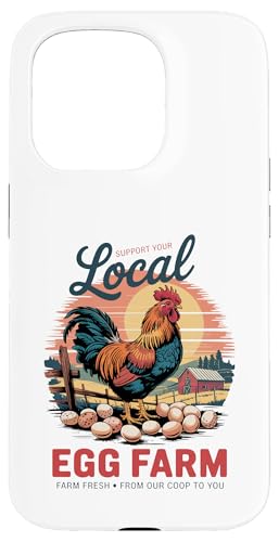 Local Eggs Matter - Retro Hühnerstall - Huhn Hülle für iPhone 15 Pro Local Eggs Matter - Retro Hühnerstall - Huhn Hülle für iPhone 15 Pro von Funny Local Egg Farmer Retro Funny Chicken