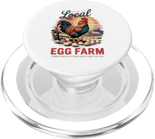 Local Eggs Matter - Retro Hühnerstall - Huhn PopSockets PopGrip für MagSafe Local Eggs Matter - Retro Hühnerstall - Huhn PopSockets PopGrip für MagSafe von Funny Local Egg Farmer Retro Funny Chicken