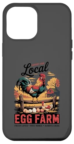 Unterstützen Sie Ihre lokale Eierfarm - frisch gelegte Eier - Huhn Hülle für iPhone 12 Pro Max Unterstützen Sie Ihre lokale Eierfarm - frisch gelegte Eier - Huhn Hülle für iPhone 12 Pro Max von Funny Local Egg Farmer Retro Funny Chicken