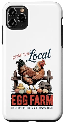 Unterstützen Sie Ihren lokalen Hühnerbauer - Vintage Hühnerstall Hülle für iPhone 11 Pro Max Unterstützen Sie Ihren lokalen Hühnerbauer - Vintage Hühnerstall Hülle für iPhone 11 Pro Max von Funny Local Egg Farmer Retro Funny Chicken