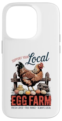 Unterstützen Sie Ihren lokalen Hühnerbauer - Vintage Hühnerstall Hülle für iPhone 14 Pro Unterstützen Sie Ihren lokalen Hühnerbauer - Vintage Hühnerstall Hülle für iPhone 14 Pro von Funny Local Egg Farmer Retro Funny Chicken