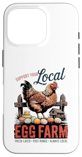 Unterstützen Sie Ihren lokalen Hühnerbauer - Vintage Hühnerstall Hülle für iPhone 16 Pro Unterstützen Sie Ihren lokalen Hühnerbauer - Vintage Hühnerstall Hülle für iPhone 16 Pro von Funny Local Egg Farmer Retro Funny Chicken