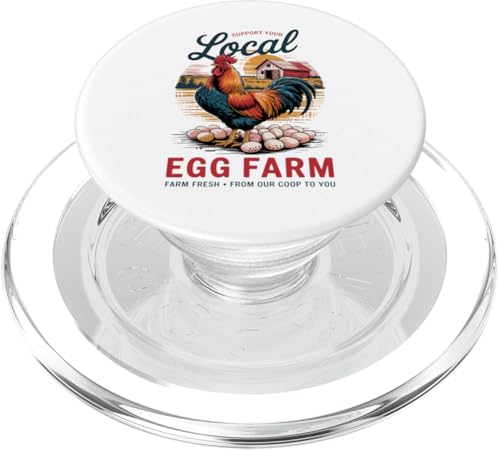 Vintage Egg Farm Design - Backyard Chicken Lover Life PopSockets PopGrip für MagSafe Vintage Egg Farm Design - Backyard Chicken Lover Life PopSockets PopGrip für MagSafe von Funny Local Egg Farmer Retro Funny Chicken