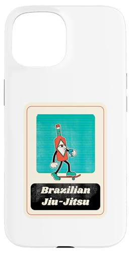 Jiu-JItsu Cartoon Hot Sauce Flasche MMA Wrestling Boxen Hülle für iPhone 15 von Funny MMA