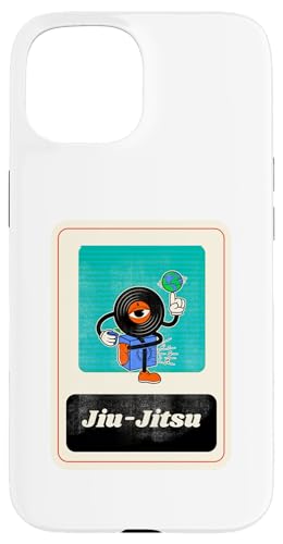 Jiu-Jitsu Cartoon Charakter Vinyl Muay Thai Bjj Wrestling Hülle für iPhone 15 von Funny MMA