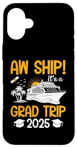 Aw Ship It's A Grade Trip 2025 Passende Abschlusskreuzfahrt Hülle für iPhone 16 Plus Aw Ship It's A Grade Trip 2025 Passende Abschlusskreuzfahrt Hülle für iPhone 16 Plus von Funny Matching Family Vacation Shirts and Gifts