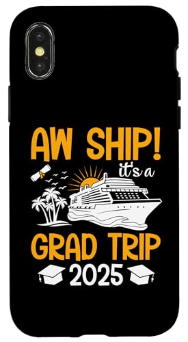 Aw Ship It's A Grade Trip 2025 Passende Abschlusskreuzfahrt Hülle für iPhone X/XS Aw Ship It's A Grade Trip 2025 Passende Abschlusskreuzfahrt Hülle für iPhone X/XS von Funny Matching Family Vacation Shirts and Gifts