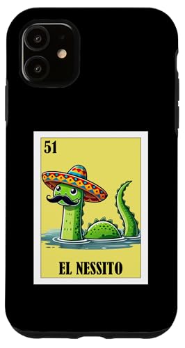 Hülle für iPhone 11 Funny Mexican Loch Ness Design - El Nessito von Funny Mexican Pride Designs