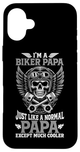Biker Papa Wie ein normaler Papa Nur viel cooleres Motorrad Hülle für iPhone 16 Plus Biker Papa Wie ein normaler Papa Nur viel cooleres Motorrad Hülle für iPhone 16 Plus von Funny Motorcycle Dad Biker Gifts Father's Day