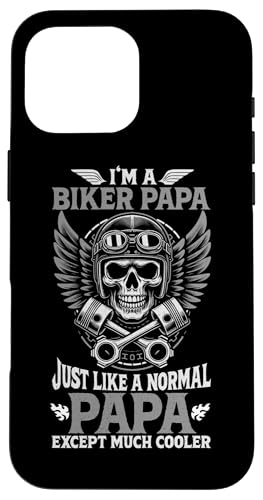 Biker Papa Wie ein normaler Papa Nur viel cooleres Motorrad Hülle für iPhone 16 Pro Max Biker Papa Wie ein normaler Papa Nur viel cooleres Motorrad Hülle für iPhone 16 Pro Max von Funny Motorcycle Dad Biker Gifts Father's Day